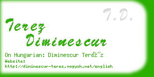 terez diminescur business card